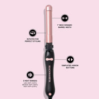 Beachwaver B1 — Rizador Profesional Rotativo | Edición Midnight Rose