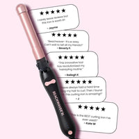 Beachwaver B1 — Rizador Profesional Rotativo | Edición Midnight Rose